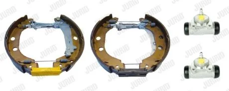 RENAULT KIT EVO Комплект гальмівних колодок задн. (колодки + циліндри) KANGOO (KC0/1_) 1.5 dCi 03- JURID 381365J