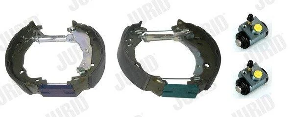 CITROEN гальм. щоки C-ELYSEE 1.6 BlueHDi 100 14-, C3 III (SX) 1.6 BlueHDi 100 16-, PEUGEOT 208 I 1.4 HDi 12-, 01 1.6 LPG 14-, OPEL CORSA F 1.2 (68) 19- JURID 381523J (фото 1)