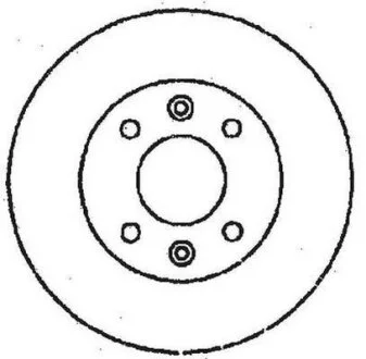 CITROEN диск гальмів.передн.Berlingo 96-,BX,Xantia,Xsara,ZX,Peugeot 206,405,Partner JURID 561364JC