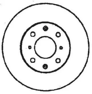 HONDA диск гальмів.задн.Accord,Civic,Concerto,Prelude,Rover 200,400,45 JURID 561383JC