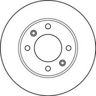 CITROEN диск гальмівний задній Berlingo,C2,C3,C4 JURID 562130JC