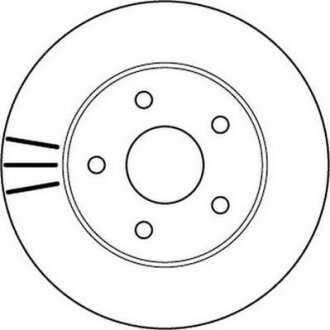 JEEP диск гальмівний передн.Grand Cherokee 01- JURID 562147JC