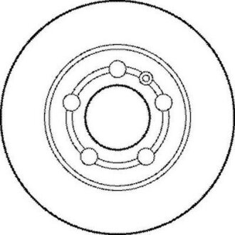 VW диск гальмівний задній Golf V 4motion,Skoda Octavia 2.0 1.8 4x4 00- JURID 562177JC