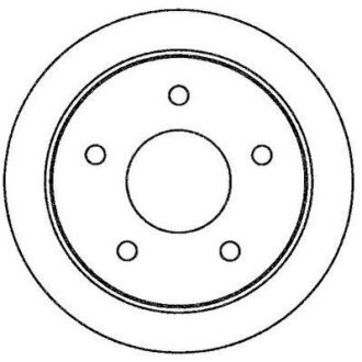 NISSAN диск гальмівний задн. Almera 00-05, Primera (P12) 01- JURID 562264JC
