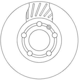 VW диск гальмівний перед. (вентил.) Polo 01-Skoda Fabia JURID 562307JC