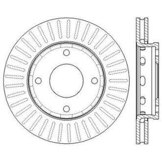 MITSUBISHI Тормозной диск передн. Colt 04- JURID 562575JC