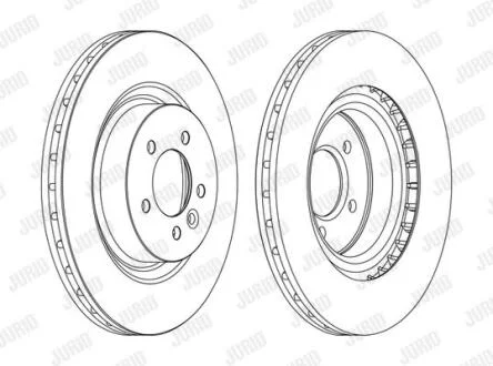 LANDROVER диск гальмівний передн.Range Rover Sport 05- JURID 562654JC1
