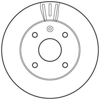 CHEVROLET Диск тормозной передн. Lacetti, Epica, Evanda 05- JURID 562662JC