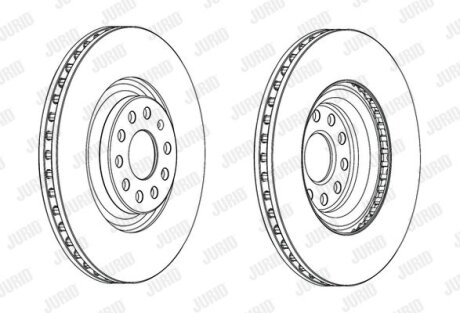 - Гальмівний диск JURID 562663JC-1