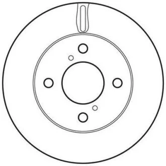 NISSAN диск гальм. передн. PIXO, SUZUKI ALTO 09- JURID 562674JC