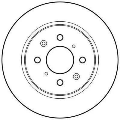 HONDA Гальмівний диск задн. INSIGHT 1.3 09- JURID 562704JC (фото 1)