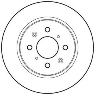HONDA Гальмівний диск задн. INSIGHT 1.3 09- JURID 562704JC