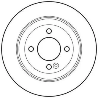 HYUNDAI гальмівний диск задн.Solaris 10-,Kia Rio III 11- JURID 562764JC