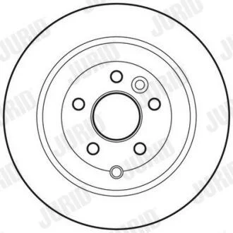 LANDROVER диск гальмівний задн.Freelander 07- JURID 562765JC