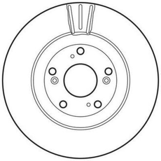 HONDA гальмівний диск передн.CR-V -06 JURID 562807JC