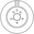 - Гальмівний диск JURID 562823JC (фото 1)