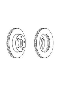 SSANGYONG Диск гальмівний передн.RODIUS I 05- JURID 562982JC