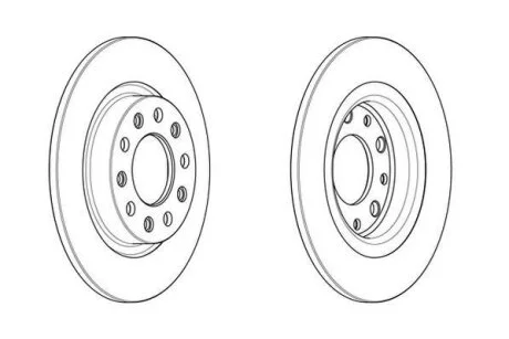ALFA ROMEO Диск гальмівний задній GIULIETTA (940_) 1.4 TB (940FXF1A) 10-16 JURID 563106JC