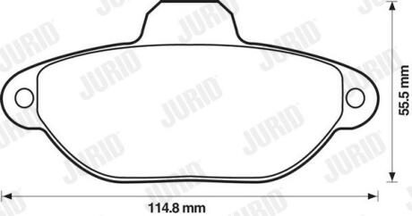 FIAT гальмівні колодки передні Punto -99Cinquecento 700,900,1.1 92- JURID 571749J
