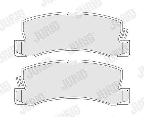 TOYOTA гальмівні колодки задн.Camry,Avensis,Carina II,E,Corolla,Lexus ES,RX JURID 572188J (фото 1)