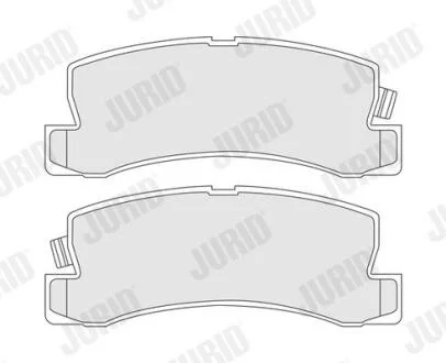 TOYOTA гальмівні колодки задн.Camry,Avensis,Carina II,E,Corolla,Lexus ES,RX JURID 572188J