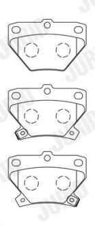 TOYOTA гальмівні колодки задн. Yaris 99- JURID 572450J