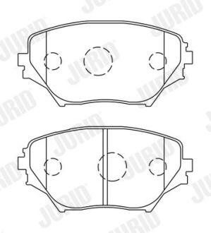 TOYOTA гальмівні колодки передні Rav 4 00- JURID 572487J