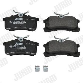 TOYOTA гальмівні колодки задн. Corolla 1.4/1.9 00- JURID 572520J