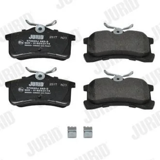 TOYOTA гальмівні колодки задн. Corolla 1.4/1.9 00- JURID 572520J