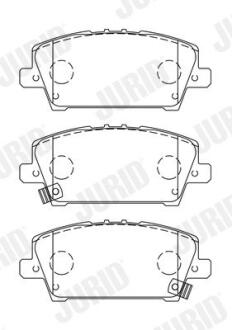 HONDA гальмівні колодки передн.Civic 06- JURID 572579J