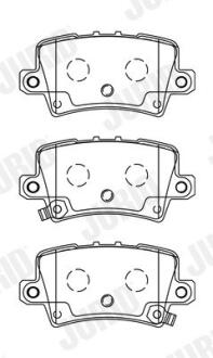 HONDA гальмівні колодки задн.Civic VIII,CR-V III,IV 05- JURID 572580J