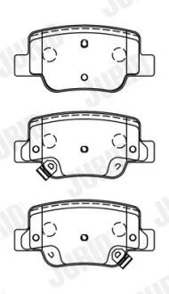 TOYOTA гальмівні колодки задн. VERSO 09- JURID 572623J
