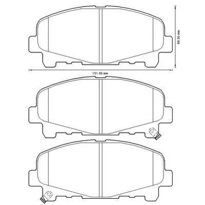 HONDA гальмівні колодки передн. Accord 08- JURID 572635J (фото 1)