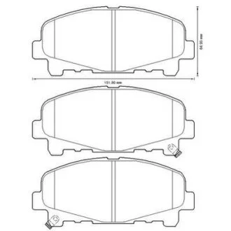 HONDA гальмівні колодки передн. Accord 08- JURID 572635J