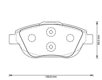 - Гальмівні колодки до дисків White JURID 573264JC