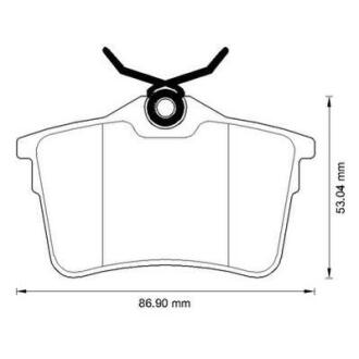 CITROEN колодки гальмів.задн.Berlingo B9,Peugeot 308,5008,Partner 08- JURID 573289J