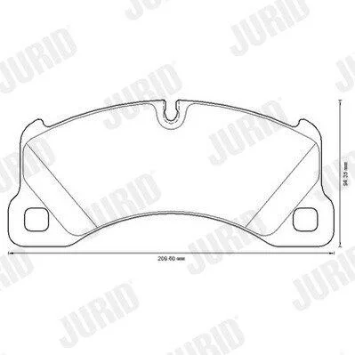 - Гальмівні колодки до дисків Jurid White JURID 573329JC (фото 1)