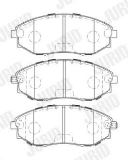 CHEVROLET гальмівні колодки передн. Epica 06- JURID 573751J