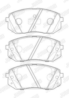 - Гальмівні колодки до дисків JURID 573814J