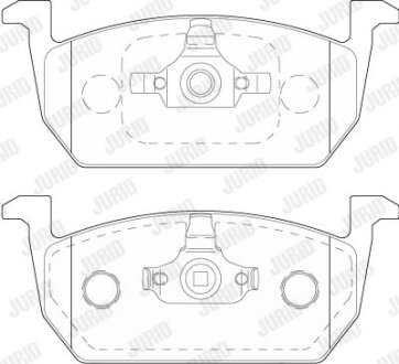 SKODA колодки гальмівні передні (без датчик.) KAMIQ, OCTAVIA III 19-, AUDI A1 Sportback 18- JURID 573833J