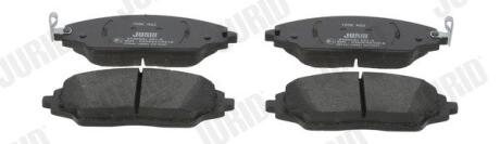 CHEVROLET гальмівні колодки передн. Aveo 11- JURID 573958J