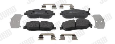 HYUNDAI гальмівні колодки передн. H350 2.5 CRDI 15- JURID 574139J