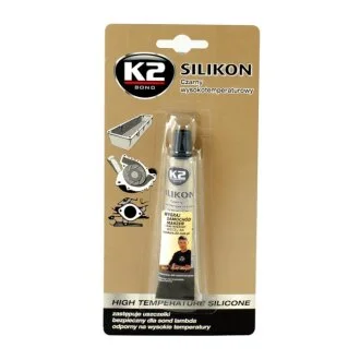 SIL BLACK-BLIS (BLACK SILICON +350С) 21g Силікон герметик (чорний, блістер) х24 K2 B2150N