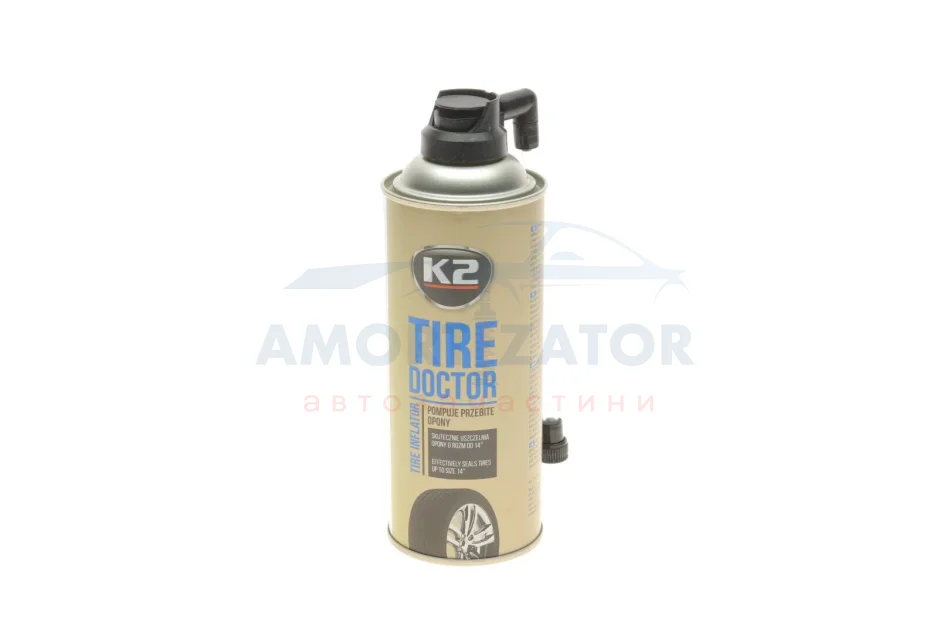 Засіб для аварійної герметизації (вулканізації) шин / BOND TIRE DOKTOR 400ML K2 B310 (фото 1)