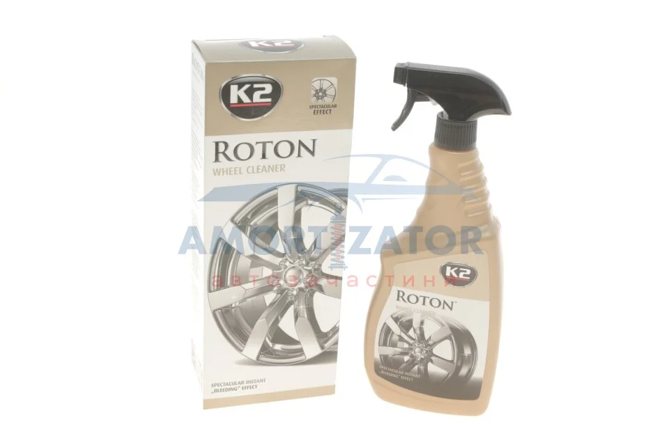 Очисник (засіб для миття) дисків та ковпаків автомобіля / GOLD ROTON WHEEL CLEANER 700 ML K2 G1671 (фото 1)