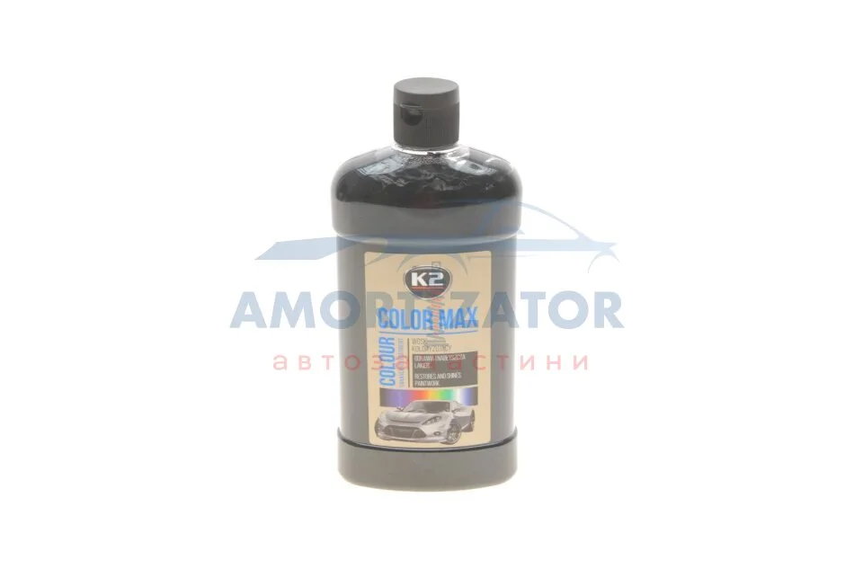 Поліроль восковий для кузова відтіняючий чорний / PERFECT COLOR MAX BLACK 500ML K2 K025CA (фото 1)