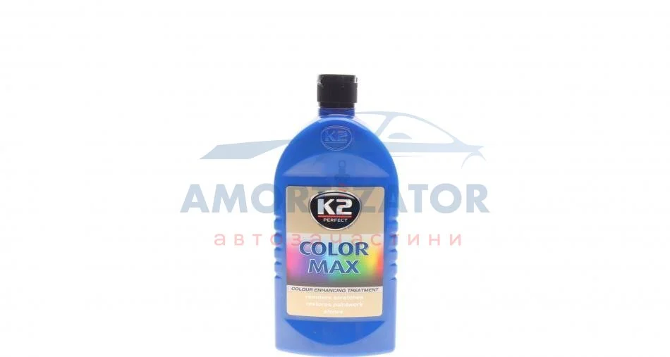 Поліроль восковий для кузова відтіняючий синій / PERFECT COLOR MAX BLUE 500ML K2 K025NI (фото 1)
