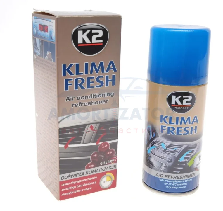 Ароматизатор (освіжувач) системи кондиціонування "вишня" / PERFECT KLIMA FRESH 150ML CHERRY K2 K222CH (фото 1)