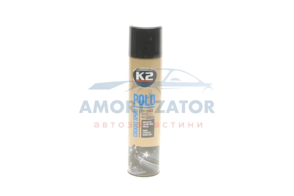Поліроль для торпедо "лаванда" / PERFECT POLO COCKPIT SPRAY 300ML LAVENDER K2 K403LA (фото 1)