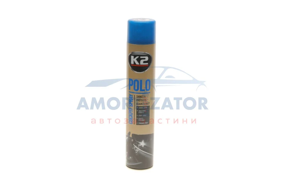 Поліроль для торпедо "лаванда" / PERFECT POLO COCKPIT SPRAY 750ML LAVENDER K2 K407LA1 (фото 1)